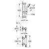 GROHE Grohtherm 800 termosztátos zuhanycsaptelep zuhanygarnitúrával