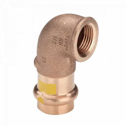 VIEGA 2614.2 Profipress G vörösöntvény könyök, gázra, 22mm tok x 1"B