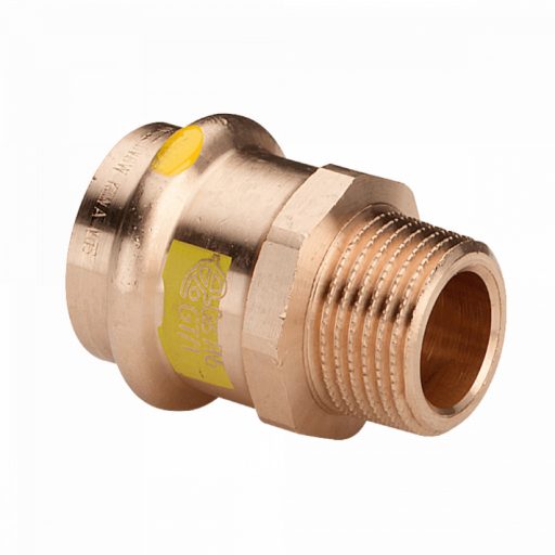 VIEGA 2611 Profipress G vörösöntvény külső menetes átmeneti idom, gázra, 18mm x 1/2"K