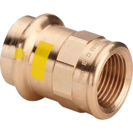 VIEGA 2612 Profipress G vörösöntvény belső menetes átmeneti idom, gázra, 54mm x 2"B