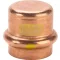 Viega Profipress G vörösréz gázkupak préscsatlakozóval, sárga gázjelzéssel, 22 mm