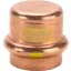 Viega Profipress G vörösréz gázkupak 42 mm, préselhető, sárga jelölésű gáz címkével