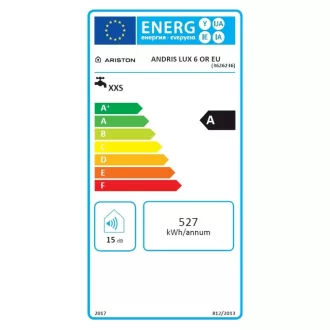   ARISTON AN LUX 6 OR ERP 6 literes villanybojler, felső elhelyezésű