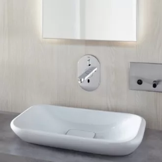   Grohe Eurosmart Cosmopolitan E fali Infrás mosdócsaptelep keverőegységgel és állítható hőmérséklet-korlátozóval
