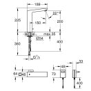 Grohe Eurocube E Infrás mosdócsaptelep keverőegységgel és állítható hőmérséklet-korlátozóval