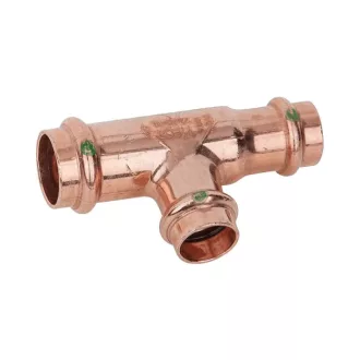   VIEGA 2418 Profipress vörösréz szűkített T-idom vízre és fűtésre, 35x35x28mm
