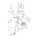 KLUDI Pure&Easy 70 mosdócsaptelep automata leeresztő szeleppel