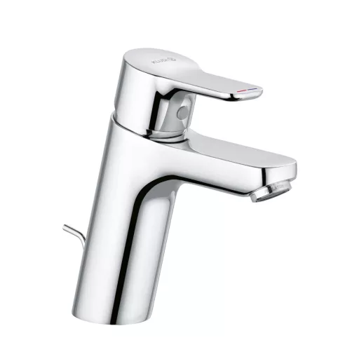 KLUDI Pure&Easy 100 króm mosdócsaptelep egykaros fogantyúval, oldalnézetben