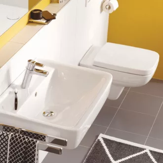 KLUDI Pure&Easy 100 króm mosdócsaptelep egykaros fogantyúval, oldalnézetben