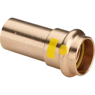 Viega Profipress G vörösöntvény átmeneti idom bedugóvéggel, 22 mm, sárga gázjelöléssel