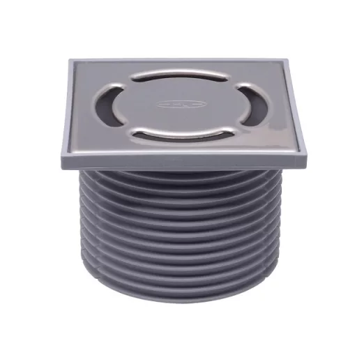 HL 37 Prblue magasító elem padlóösszefolyóhoz szögletes inox ráccsal, DN110