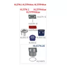 HL37Prblue padlóösszefolyó magasító elem robbantott ábrája inox ráccsal és Primus blue bűzzárral