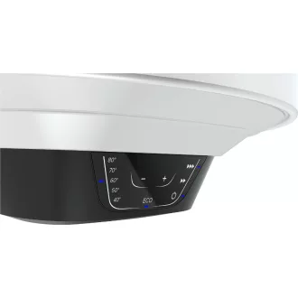 Ariston PRO1 ECO 120 literes fehér villanybojler digitális kezelőfelülettel, elölnézet