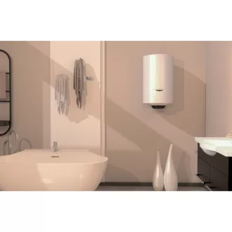 Ariston PRO1 ECO 120 literes fehér villanybojler digitális kezelőfelülettel, elölnézet