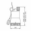 WILO Drain TMW 32/11 szennyezettvíz szivattyú úszókapcsolóval, 4 méteres kábellel, 230V