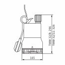 WILO Drain TMW 32/11 szennyezettvíz szivattyú úszókapcsolóval, 4 méteres kábellel, 230V