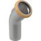 GEBERIT Mapress 1 tokos 45° Therm inox ív hűtésre/fűtésre, 28mm