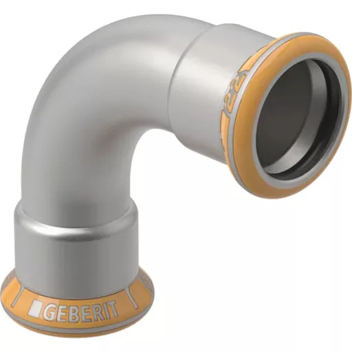 GEBERIT Mapress 2 tokos 90° Therm inox ív hűtésre/fűtésre, 76.1mm