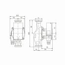 WILO Atmos Pico 30/1-6 keringető szivattyú 2", 180 mm