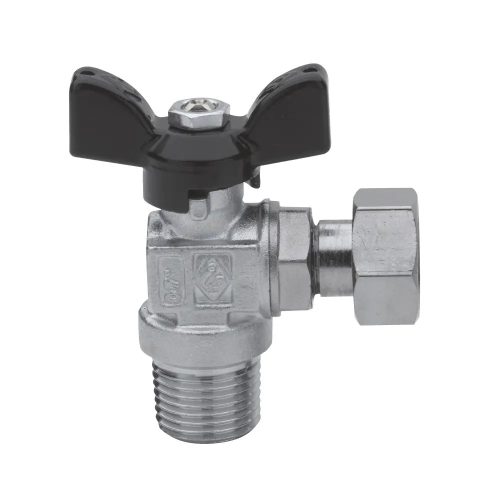 TECNOVIELLE sarok golyóscsap hollanderrel, 3/4" BK