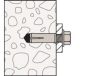 FISCHER EA II cinkkel galvanizált feszítődübel, M12