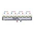 FixTrend C70/4F 4 körös acél osztó-gyűjtő hőszigeteléssel, 1"