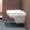 Geberit Selnova Square perem nélküli mélyöblítésű szögletes fali WC csésze