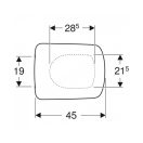 GEBERIT Selnova Square lecsapódásgátló WC ülőke