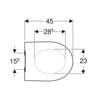   GEBERIT iCon lecsapódásgátló WC ülőke Quick Release zsanérral