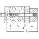 FISCHER N-Z beütődübel gvz süllyesztett fejű csavarral, 8x60mm