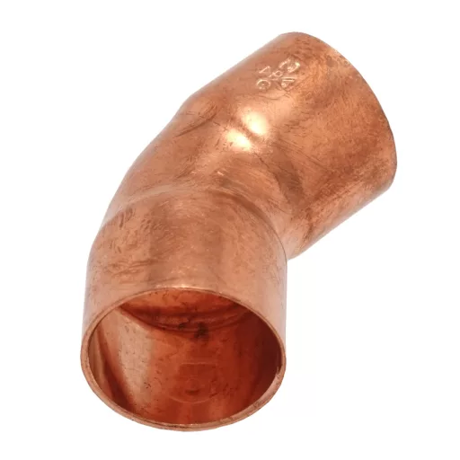 IBP 5041 forrasztható réz ív 45°, 18 mm, két tokos kivitel
