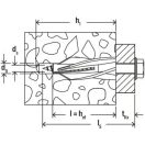 FISCHER GB pórusbeton dübel, 10x55mm