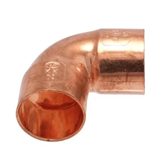IBP 5090 forrasztható réz könyök 90°, 22mm, két tokos csatlakozással