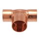 IBP 5130R forrasztható réz szűkített T-idom, 15x18x15mm