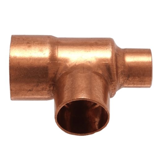 IBP 5130R forrasztható réz szűkített T-idom, 28x28x22mm