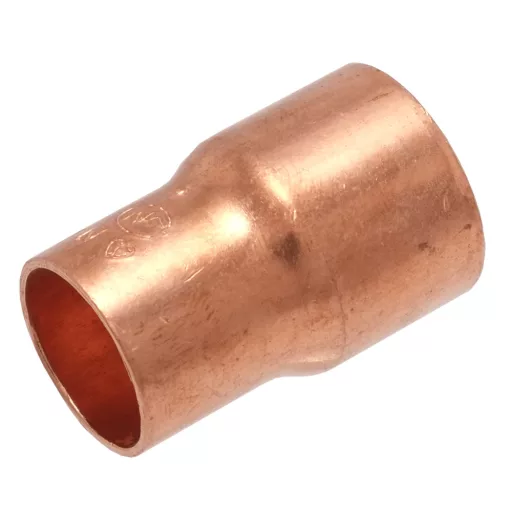 IBP 5240 forrasztható réz szűkített karmantyú, 2 tokos 22x18 mm, ferde nézet