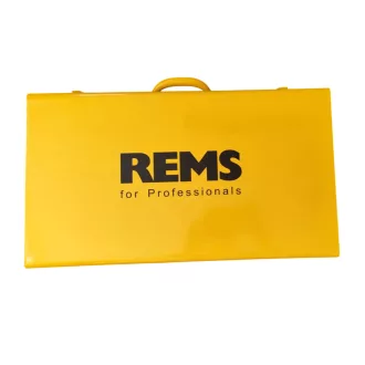 REMS Power-Press ACC 14,4 V akkus présgép sárga-fekete házzal, akku nélkül, oldalnézet