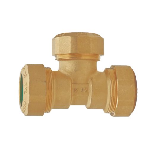 TECNOVIELLE KPE réz egál T-idom, 20x20x20mm 