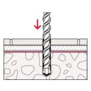 FISCHER S8 D 70 WCR WC és szaniter rögzítő szett