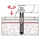 FISCHER S8 D 70 WCR WC és szaniter rögzítő szett