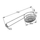 X KLUDI Zenta 3S 3 fokozatú zuhanyfej