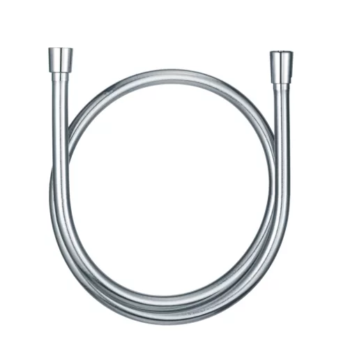 KLUDI Suparaflex Silver ezüst zuhany gégecső feltekerve, króm véganyákkal, 1600 mm