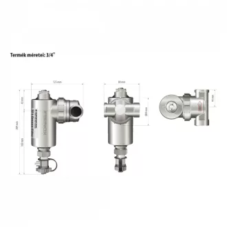   FERNOX TF1 Omega Filter mágneses iszapleválasztó, 3/4"