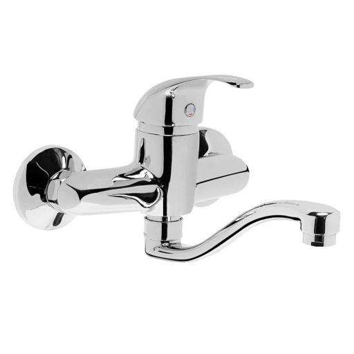 X CONCEPT 50 mosogató csaptelep, egykaros, fali, alsó kifolyócsöves