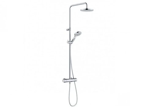 KLUDI xDIVE 3S Dual Shower termosztatikus króm zuhanyrendszer 