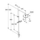 KLUDI xDIVE 3S Dual Shower króm zuhanyrendszer