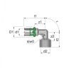 COMAP 7090GW MultiSkin press könyök, 90°, 16x2mm-1/2"B