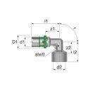 COMAP 7090GW MultiSkin press könyök, 90°, 20x2mm-3/4"B