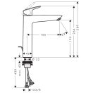 HANSGROHE Logis 190 mosdócsaptelep automata leeresztő szeleppel