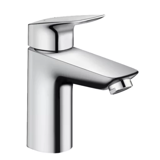 Hansgrohe Logis 100 krómozott egykaros mosdócsaptelep oldalnézetből